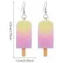 6 pairs Resin Ice Cream Hanging Earrings Women Imitation Food Geometric Earring Girls Funny Cute Aesthetic Kawaii Jewelry Earrings