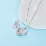 925 Sterling Silver Tree of Life Urn Necklace for Ashes Photo Locket That Hold Pictures Keepsake Necklace Cremation Jewelry Gift for Women