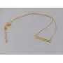Bar Necklace [Horizontal “Believe It Bar” Inspirational Jewelry] Sterling Silver Plated 18” - Engraved with Make it Count