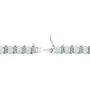 Sterling Silver Genuine, Created or Simulated Gemstone Oval and S Tennis Bracelet