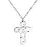 Tbrand Stainless Steel God Good Initail Cross Pendant Necklace with Real Mustard Seed Charms Religious Jewelry ZY076