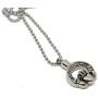 Lauren Annabelle Studio Cremation Jewelry Claddagh in Circle Irish Celtic Urn Stainless Steel Ashes Pendant Necklace Men Women