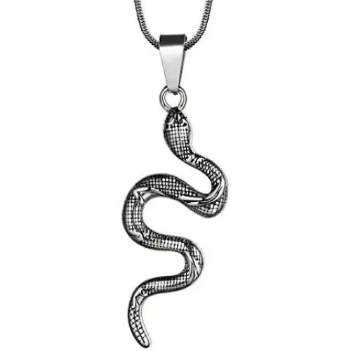 Snake Necklace Men 316L Stainless Steel Animal Snake Pendant Hip-hop 18K Gold/Black Gun Plated Punk Gothic Jewelry SP0014 Snake Necklace Men 316L Stainless Steel Animal Snake Pendant Hip-hop 18K Gold/Black Gun Plated Punk Gothic Jewelry SP0014
