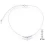 Sterling Silver 12'' + 3'' Italian Diamond-Cut Moon-Beads Choker Necklace Sterling Silver 12'' + 3'' Italian Diamond-Cut Moon-Beads Choker Necklace