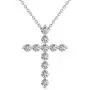 1/5 to 1/2 Carat Diamond Cross Pendant Necklace for Women in 14k White Gold (H-I, SI2-I1, cttw) with 18 Inch Silver Chain and Lobster Claw by Privosa Fine Jewelry 1/5 to 1/2 Carat Diamond Cross Pendant Necklace for Women in 14k White Gold (H-I, SI2-I1, cttw) with 18 Inch Silver Chain and Lobster Claw by Privosa Fine Jewelry