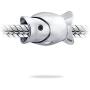Nautical Fisherman Tropical Vacation Travel Fish Bead Charm For Women For Teen Oxidized .925 Sterling Silver Fits European Bracelet