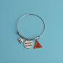 AKTAP Delta Sigma Theta Sorority Paraphernalia Gift My Soror My Sister Elephant Charm Bracelet DST Jewelry Greek Sorority Sisterhood Gift