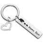 BAUNA Mama Bear Keychain Bear Family Keychain with Cubs Bear Jewelry for Mother Wife Grandma