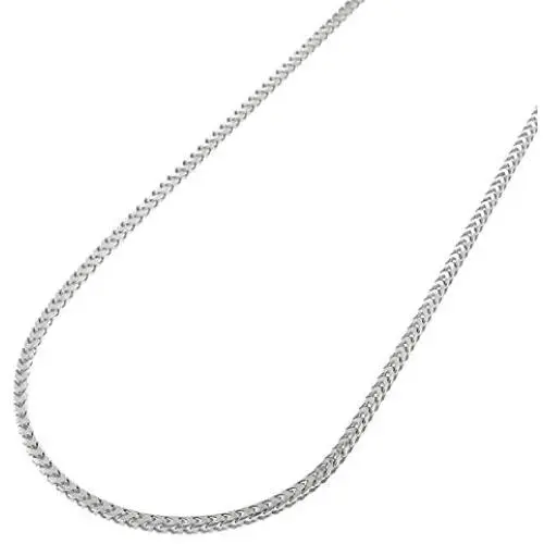 Pori Jewelers Genuine Platinum 950 Solid Diamond Cut Franco/Square Box Chain Necklace -1.0mm Thick Pori Jewelers Genuine Platinum 950 Solid Diamond Cut Franco/Square Box Chain Necklace -1.0mm Thick