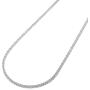 Pori Jewelers Genuine Platinum 950 Solid Diamond Cut Franco/Square Box Chain Necklace -1.0mm Thick