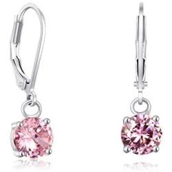 Buyless Fashion Girls And Women Dangle Earrings Silver Color CZ Fashion Jewelry
