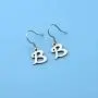 POTIY Silver Initial Earrings Fashion Alphabet Letter Earrings for Women Girls 26 Initials Jewelry Gift POTIY Silver Initial Earrings Fashion Alphabet Letter Earrings for Women Girls 26 Initials Jewelry Gift