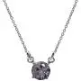 Silvershake 6mm Round Shape 925 Sterling Silver Pendant with 16 to 18 Inch Adjustable Chain Necklace