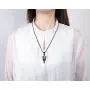 XIANNVXI Healing Crystal Stone Necklace 6 Facet Gemstone Pointed Crystals Pendant Necklaces Adjustable Rope Natural Chakra Reiki Spiritual Jewelry for Men Women XIANNVXI Healing Crystal Stone Necklace 6 Facet Gemstone Pointed Crystals Pendant Necklaces Adjustable Rope Natural Chakra Reiki Spiritual Jewelry for Men Women