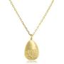 Satya Jewelry Classics Gold-Plated Lotus Pendant Necklace (18-Inch)