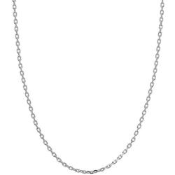 Honolulu Jewelry Company 14K Solid White Gold Cable Chain Necklace