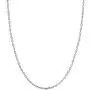 Honolulu Jewelry Company 14K Solid White Gold Cable Chain Necklace