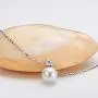Pearl Necklace Single Freshwater White Pearl Pendant Bar Necklace with Silver Chain Jewelry Gifts for Women Girls Pearl Necklace Single Freshwater White Pearl Pendant Bar Necklace with Silver Chain Jewelry Gifts for Women Girls