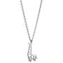 La Menagerie Giraffe Silver Origami Jewelry & Silver Geometric Necklace – 925 Sterling Plated Silver Necklace & Giraffe Necklaces for Women – Giraffe Necklace for Girls & Origami Necklace