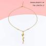 OMC Jewelry 10K Gold Plated Cherry Blossom Jewelry Set w/Earrings and Necklace