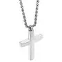 Molike Jewelry Mens Womens Stainless Steel Cross Pendant Necklace Twist Rope Chain, 20-22 Inch