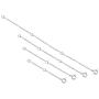 Necklace Extenders Necklace Chains Sterling Silver Bracelet Anklet Extenders Set 2, 3, 4, and 6 Inches in Silver, Gold, and Rose Gold