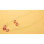 Touchstone Indian Bollywood Handcrafted Traditional Royal Mughal Kundan Polki Meenakari Enamel Colorful Wedding Designer Jewelry Long Necklace Set in Gold and Silver Tone for Women.