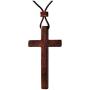Natural Sandalwood Cross Pendant Necklace for Men Women Boys Girls Gift Wood Wooden Casual Sweater Chain Car Rearview Mirror Pendant