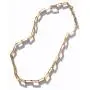 MooseMiroir Paperclip Chain Necklace for Women Girl 18k Real Gold Plated Stainless Steel Minimalistic Oval Link Choker y2k Jewelry y2k Necklace Preppy Jewelry chainsfor Women