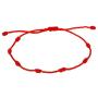 Handmade 7 Knots Red String Bracelet for Protection, Evil Eye and Good Luck, Amulet for Success and Prosperity, Friendship Bracelets for Women Men Teens