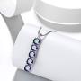 Aurora Tears 925 Sterling Silver Women Mystic Rainbow Topaz Jewelry Crystal Fire Topaz Necklace Earrings Sets Fashion Statement Jewellery