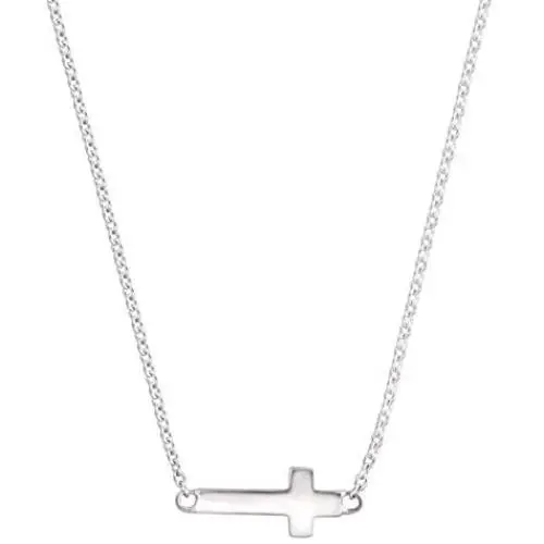 Silpada Simplex Cross Horizontal Cross Pendant Necklace in Sterling Silver, 16'' Silpada Simplex Cross Horizontal Cross Pendant Necklace in Sterling Silver, 16''