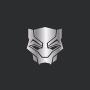 Marvel Comics Black Panther Jewelry, Stainless Steel Pendant Necklace, 22'' Ball Chain