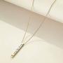 Sister Gifts from Sister, Sterling Silver Bar Necklace, Inspirational Jewelry Birthday Gifts for Sister Women Friends