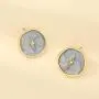 Moon Lightning Heart Crescent Star Round Circle Enamel Earrings Ring Necklaces Set Drop Oil Painting Eardrop for Women Girls Jewelry