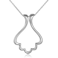 Zoeniya Sterling Silver Ring Holder Necklace Pendant Jewelry for Women Gifts