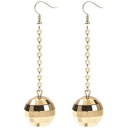 Disco Ball Earrings for Women - 70s Halloween Earrings Womens Costume Accessories - Choice of Color