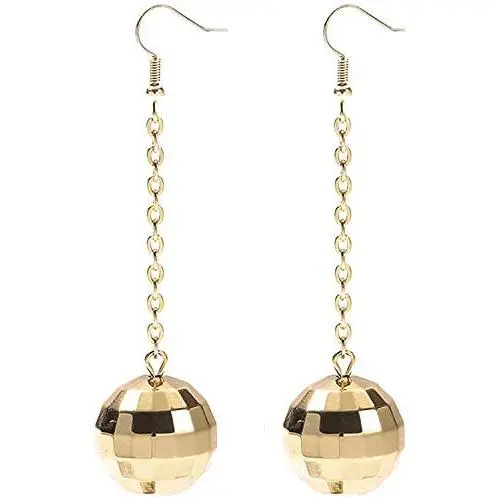 Disco Ball Earrings for Women - 70s Halloween Earrings Womens Costume Accessories - Choice of Color Disco Ball Earrings for Women - 70s Halloween Earrings Womens Costume Accessories - Choice of Color