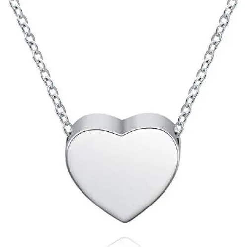 Jinlou 925 Sterling Silver Hold Loved Ones Heart Urn Necklace Pendant for Ashes Memorial Cremation Jewelry Jinlou 925 Sterling Silver Hold Loved Ones Heart Urn Necklace Pendant for Ashes Memorial Cremation Jewelry