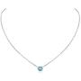 ChicSilver 925 Sterling Silver 12 Months Sparkling Round Cut Created Birthstone Pendant Necklace, 16 Inch Rolo Chain (with Gift Box)