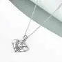MONGAS Elephant Necklaces 925 Sterling Silver Origami Elephant Head Jewelry for Men Women MONGAS Elephant Necklaces 925 Sterling Silver Origami Elephant Head Jewelry for Men Women