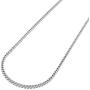 PREMIUM .925 Solid Sterling Silver Franco Square Box Link Rhodium Chain Necklaces 1MM - 5.5MM, 16'' - 30'', Men & Women, Exclusively Made In Italy, In Style Designz