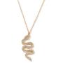 HUJUON Gold Rhinestone Snake Pendant Necklace.Retro Crystal Cobra Y-shaped Necklace,Punk Viper Animal Serpent Necklace for Women Jewelry