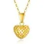 18K Real Gold Tiny Heart Necklace Women Jewelry, Sparkling Diamond Cut Hollow Heart Pendant Love Gifts for Girls, Teens, Gold Chain 16-18 Inch 18K Real Gold Tiny Heart Necklace Women Jewelry, Sparkling Diamond Cut Hollow Heart Pendant Love Gifts for Girls, Teens, Gold Chain 16-18 Inch