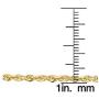 14K Rope 1.5MM - 4MM Diamond Cut Rope Gold Chain Necklace For Men And Women- 16-30, Lobster Clasp, Twist Braided Jewelry Gadget, Perfect For Pendants, 16-30 Inch