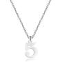 ENSIANTH Lucky Number Necklace Stainless Steel Pendant Necklace Best friend Gift Birthday Gift Number 0-9