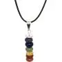 Schmidt Jewelry 7 Stone Chakra Necklace - Natural Stones Pendant - Balance Chakras with Gift Box Schmidt Jewelry 7 Stone Chakra Necklace - Natural Stones Pendant - Balance Chakras with Gift Box