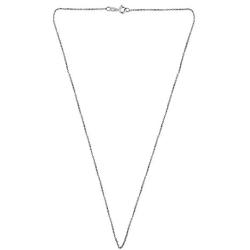 Plain and Simple 1 mm .925 Sterling Silver Cable Chain Necklace-16 inches