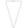 Plain and Simple 1 mm .925 Sterling Silver Cable Chain Necklace-16 inches