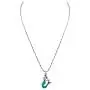 BlueRica Blue Mermaid Pendant on Stainless Steel Chain Necklace